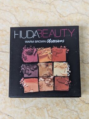 Huda Beauty Warm Brown Obsessions Eyeshadow Palette Makeup Cosmetics